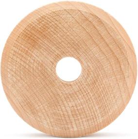 img 1 attached to 🔧 Wood Toy Wheels Treaded Style - 2 Inch Diameter (Pack of 24) for Crafts and DIY Toy Cars by Woodpeckers: Premium Quality and Durability