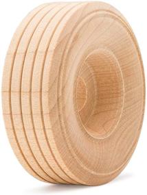 img 2 attached to 🔧 Wood Toy Wheels Treaded Style - 2 Inch Diameter (Pack of 24) for Crafts and DIY Toy Cars by Woodpeckers: Premium Quality and Durability