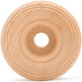 img 3 attached to 🔧 Wood Toy Wheels Treaded Style - 2 Inch Diameter (Pack of 24) for Crafts and DIY Toy Cars by Woodpeckers: Premium Quality and Durability