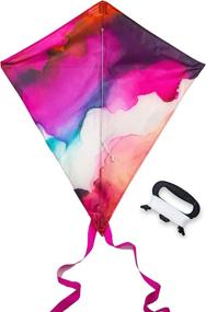 img 4 attached to 🌈 Narwhal Collection Watercolor Kite for Adults: Captivating Artistry Meets Fun-Filled Adventure