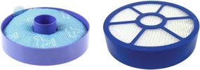 img 2 attached to 🔍 High-Performance Filter Kit for Dyson DC33: DerBlue All Floor Replacement Bundle - Includes 1 DC33 Washable Dust Cup Primary Filter, 1 DC33 Post-Motor HEPA Exhaust Filter - Compatible with Generic 919563-02 921616-01