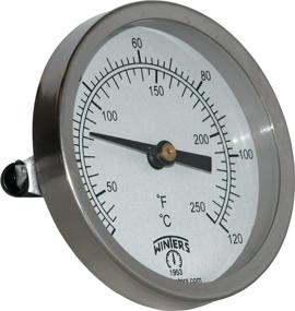 img 1 attached to 🌡️ Winters TCT Series Dual Scale Mild Steel Clamp-On Thermometer, 2-1/2 Inch Dial, 30 to 240 Degrees F/C Range