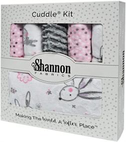 img 1 attached to 🐰 Minky Bambino Bunny Hunny Cuddle Kit Quilt: A Luxurious Shannon Fabrics Creation!