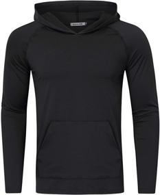 img 4 attached to 👕 KUULEE Henley Sleeve Jersey Hoodie for Men's Clothing with Enhanced SEO