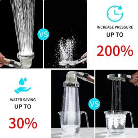 img 3 attached to 💦 Ultimate Filtered Handheld Shower Head with High Pressure Water Saving 3 Modes – Perfect for Dry Skin & Hair, Complete with Replacement Hose and Bracket