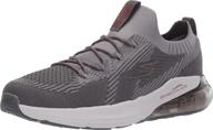 skechers mens run sneaker charcoal logo