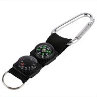 🧭 eastbuy military compass: versatile waterproof hiking backpacking mini compass with thermometer & key ring логотип