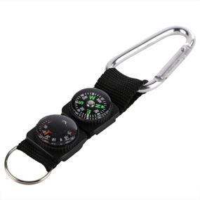 img 4 attached to 🧭 Eastbuy Military Compass: Versatile Waterproof Hiking Backpacking Mini Compass with Thermometer & Key Ring