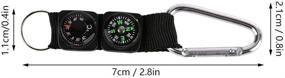 img 3 attached to 🧭 Eastbuy Military Compass: Versatile Waterproof Hiking Backpacking Mini Compass with Thermometer & Key Ring