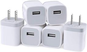 img 4 attached to 🔌 6-Pack USB Wall Charger: 1A/5V One-Port Power Adapter for iPhone, iPad, Samsung Galaxy, HTC & More