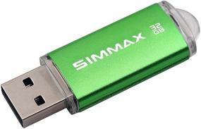 img 1 attached to 📷 SIMMAX Memory Stick 32GB 3 Pack - USB 2.0 Flash Drives Thumb Drive Pen Drive (Pink, Blue, Green) - Reliable Storage Solutions in 32GB Capacity