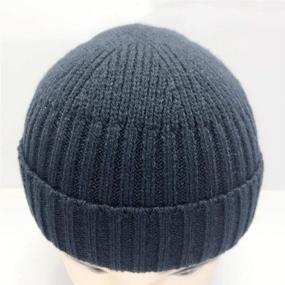 img 2 attached to 🧢 Fashion Fall Winter Sailor Cap Cuff Beanie: Vintage Knitted Hat for Men and Women