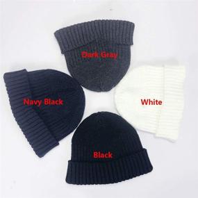 img 1 attached to 🧢 Fashion Fall Winter Sailor Cap Cuff Beanie: Vintage Knitted Hat for Men and Women