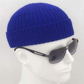 img 3 attached to 🧢 Fashion Fall Winter Sailor Cap Cuff Beanie: Vintage Knitted Hat for Men and Women