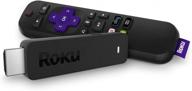📺 renewed roku streaming stick 2017 - portable, power-packed player with voice remote featuring tv power and volume control логотип