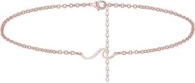 img 1 attached to 🌊 CSIYAN Wave Anklet Bracelet: Stylish Charm Jewelry for Women & Teens, Perfect for Summer Surfer Beach Look!