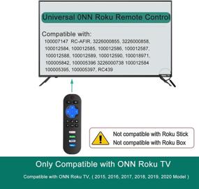 img 2 attached to 📺 Onn Roku TV Replacement Remote Control: Universal for All Onn Roku TV Sizes, Compatible with Netflix, Hulu, Disney+ & Roku-Channel - Including Power Button