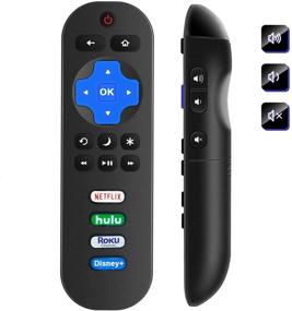 img 4 attached to 📺 Onn Roku TV Replacement Remote Control: Universal for All Onn Roku TV Sizes, Compatible with Netflix, Hulu, Disney+ & Roku-Channel - Including Power Button