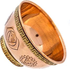 img 3 attached to 🪔 Enhance Spiritual Practices with the Alternative Imagination 7 Chakras Copper Offering Bowl - Perfect for Altar Use, Incense, Smudging, Rituals, Decoration, and More!