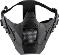 🎭 onetigris airsoft steel mesh mask: ultimate protection for lower face with the zm07 model logo