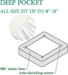 img 2 attached to Crib Waterproof Mattress Protector Breathbale