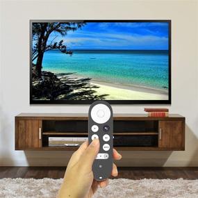 img 1 attached to 📱 Улучшенный Chromecast с Google TV 2020: Замена пульта дистанционного управления - Силиконовый чехол с ремешком-петлей (темно-серый)