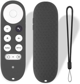 img 4 attached to 📱 Улучшенный Chromecast с Google TV 2020: Замена пульта дистанционного управления - Силиконовый чехол с ремешком-петлей (темно-серый)