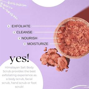 img 2 attached to 🌸 Natural Riches Pink Himalayan Salt Exfoliating Body Scrub – Lavender and Citrus Essential Oils – Deep Cleansing for Face, Body & Foot – Exfoliates Dead Skin – 12 oz