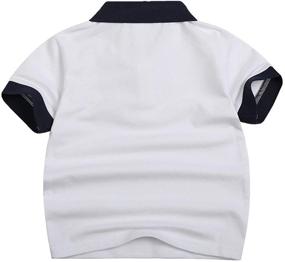 img 3 attached to Sooxiwood Little Polo Shirts Buttons Summer Boys' Clothing