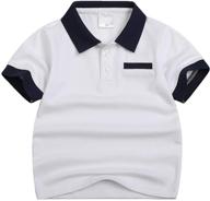 sooxiwood little polo shirts buttons summer boys' clothing logo