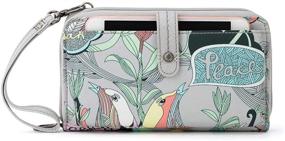 img 4 attached to Sakroots Eco-Twill Large Smartphone Crossbody: Stylish Functionality for the Modern Woman