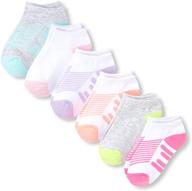 affordable 6 pack ankle socks for big girls - the children's place logo