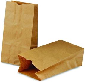 img 3 attached to 👜 Hygloss Small 100 Brown Paper Gusseted Flat Bottom Lunch Bags - Perfect for Party Favors, Puppets, Crafts & More | Size: 4.25 x 2.5 x 8 Inch | Natural/Kraft