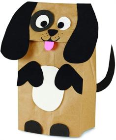 img 1 attached to 👜 Hygloss Small 100 Brown Paper Gusseted Flat Bottom Lunch Bags - Perfect for Party Favors, Puppets, Crafts & More | Size: 4.25 x 2.5 x 8 Inch | Natural/Kraft