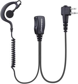 img 4 attached to 📞 COMMIXC (2 Pack) Walkie Talkie Earpiece with PTT Mic - 2-Pin 2.5mm/3.5mm G Shape Headset. Compatible with Motorola Two-Way Radios for Enhanced Communication.