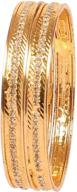 💎 exquisite zigzag rhinestones & colorful stones bangle bracelets - touchstone indian bollywood's finely crafted gold tone designer jewelry for women logo