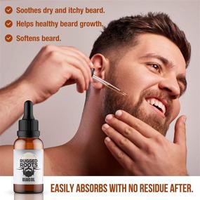 img 1 attached to 🧔 Rugged Root Beard Oil and Conditioner: Natural, Tobacco Vanilla Scented Formula for Soft and Healthy Beard Growth - Ideal Stocking Stuffer for Men!