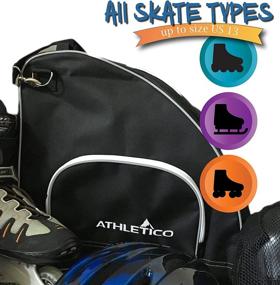 img 2 attached to 🛼 Athletico Ice & Inline Skate Bag - High-quality Bag for Ice Skates, Roller Skates, Inline Skates - Suitable for All Ages