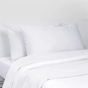 img 3 attached to 🛏️ David's Home Queen Size White Bamboo Pillowcases - Cooling Silky Soft Pillow Shams Set of 2 with Envelope Closure - 20x30 inches