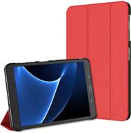 📱 jetech red smart cover for samsung galaxy tab a 10.1 2016 (sm-t580 / t585, excludes 2019 model) with auto sleep/wake logo