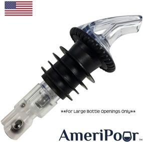 img 3 attached to 🍸 Ameripour Measured Liquor Pourer - USA Made Bar Spouts - Leak-Free Cocktail Pour - Clear, 1.25oz (37ml) - 3 Pack