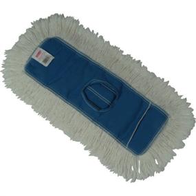 img 1 attached to Rubbermaid Commercial Kut-A-Way Dust Mop - 18-Inch x 5-Inch, Blue (FGK15200BL00) - Effective Cleaning Solution