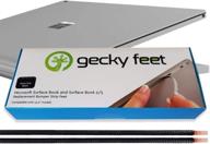 enhance your microsoft surface book with gecky feet replacement bumper strip feet: extra grip black! логотип