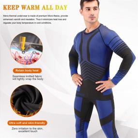 img 2 attached to ❄️ Optimize your winter activities with MeetHoo Men’s Thermal Compression Base Layer Set: Sports Long Johns for Cold Weather Running and Skiing