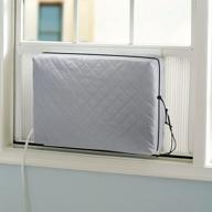 🌬️ optimized indoor air conditioner cover: double insulation, elastic drawstring, 21 x 15 x 3.5 inches (l x h x d) логотип