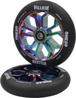 🛴 upgrade your scooter with villain one20 neo chrome wheel set - 24mm x 120mm (pack of 2) logo