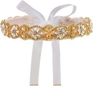 💎 yanstar rhinestone wedding accessories and belts: handmade bridesmaid glamour for women logo