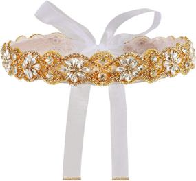 img 4 attached to 💎 Yanstar Rhinestone Wedding Accessories and Belts: Handmade Bridesmaid Glamour for Women