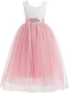 👗 lace flower girl dress: a-line straight tutu tulle backless fancy princess dresses for party pageant gown - glamulice logo