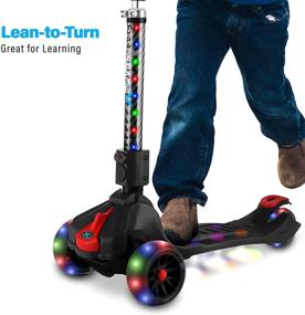 img 3 attached to 🛴 Hover-1 Ziggy Folding Kick Scooter for Kids (5+ Year Old) – Lean-to-Turn, PU Tires, Slim-Design, 110 LB Max Load Capacity